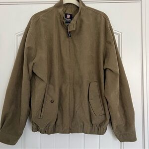 Y2K Chaps Ralph Lauren Olive Greenish Zip Lightweight Bomber/Golf Casual Jacket